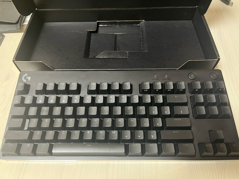 로지텍 g pro tkl gx blue 영문판 키보드 이미지