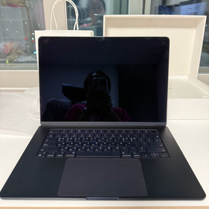 맥북에어 M2 15인치 8GB 256GB 미드나이트 풀박스(컨디션최상!!) 이미지