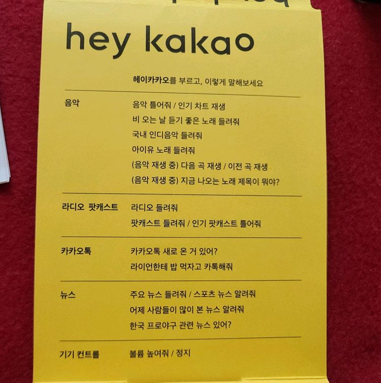 그 유명한 만능 엔터테이너 헤이카카오 AI 인공지능 스피커(신품 이미지