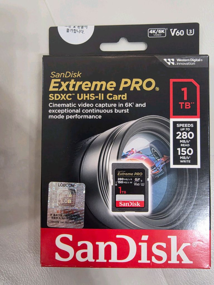 샌디스크 v60 1tb sd 카드 이미지