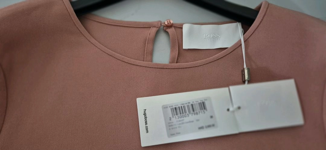 (새상품)HUGO BOSS 휴고보스 7부소매 리본 스판 블라우스 이미지