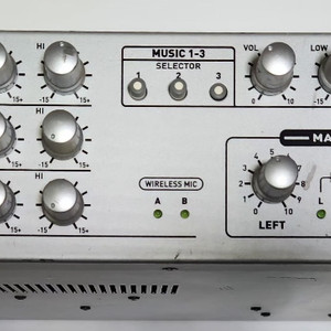 고급 앰프 노래방,교회,영업장 등 3채널 6개마이크 믹싱 앱프 PA-303A 프로페셔널 믹서 앰프 판매 이미지