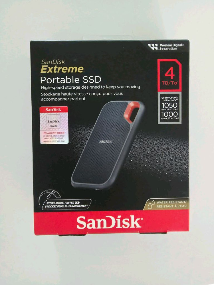 샌디스크 e61 ssd 외장하드 4tb 미개봉 판매 이미지