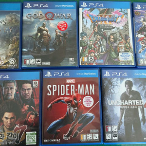 PS4 게임 타이틀 모음 이미지