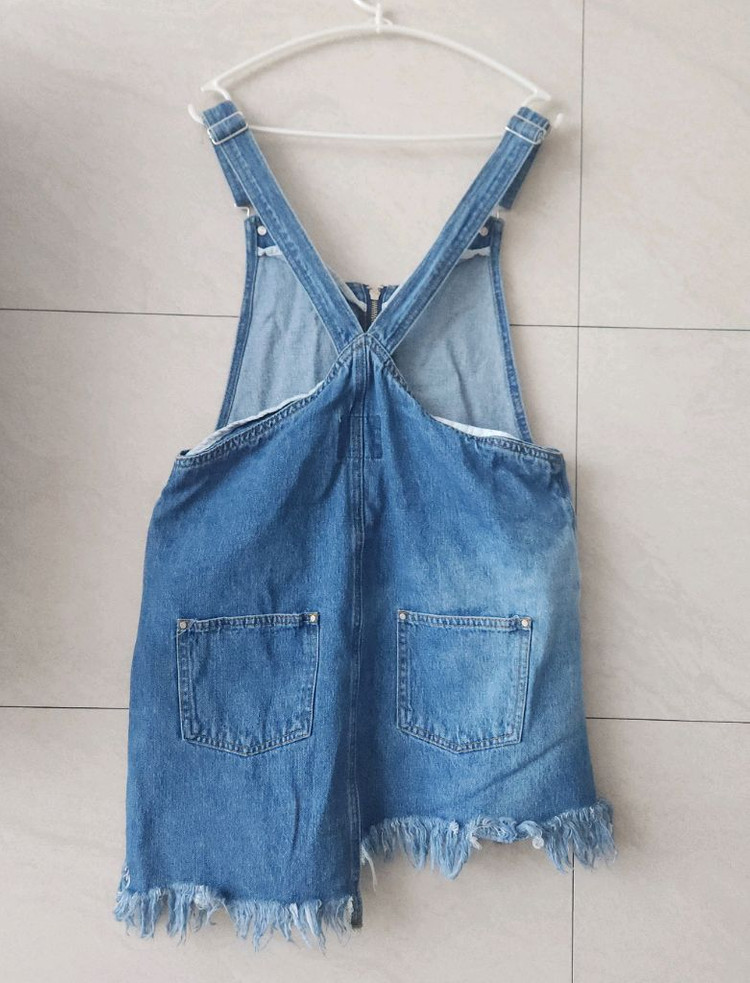 ZARA 데님 멜빵 원피스 M 이미지