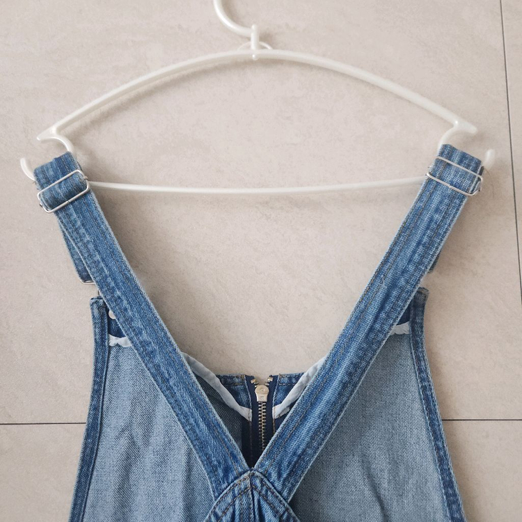 ZARA 데님 멜빵 원피스 M 이미지