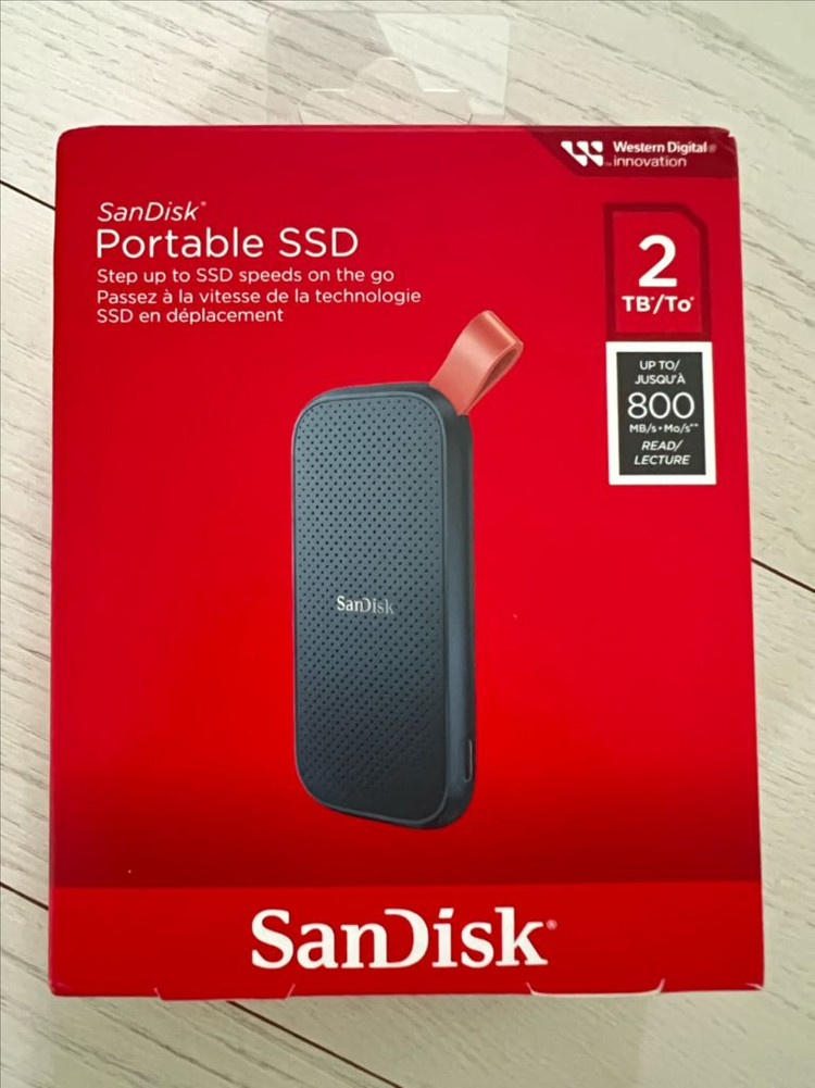 샌디스크 포터블 외장 SSD 800MB/s 2TB 이미지