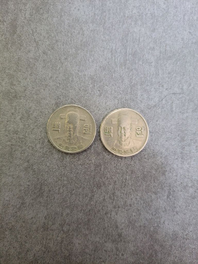 귀한 동전 100원 이미지