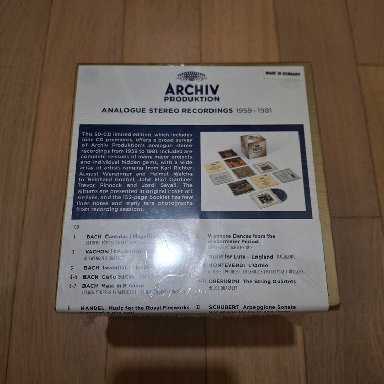 (절판미개봉반)DG아르히프스테레오 LP시대 1959-1981(50CD한정반)(택포) 이미지
