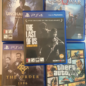 PS4 게임 타이틀 5종 이미지