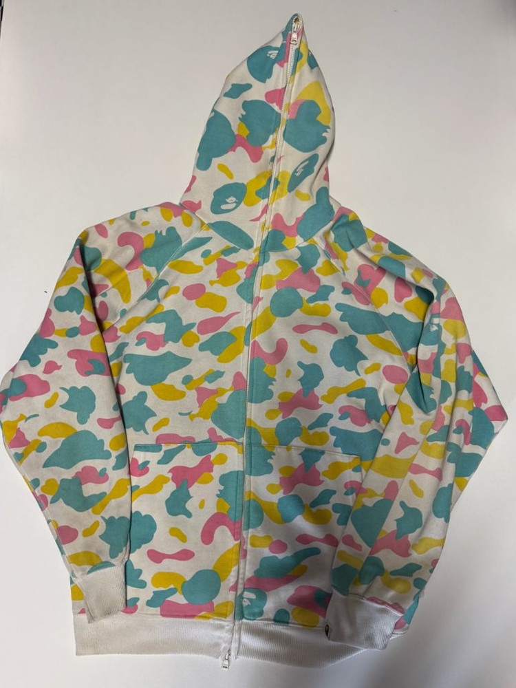 희귀!! 베이프 bape 올드스쿨 캔디 카모 후드집업 XL 이미지