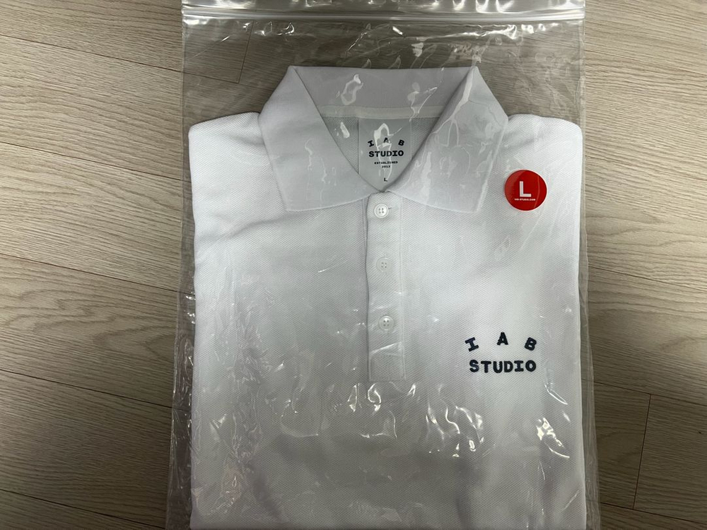 아이앱 피케 티셔츠 화이트 네이비 S , M , L사이즈 판매 이미지