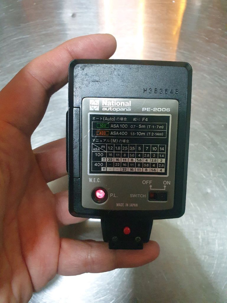 (필름카메러용) National PE-2006 플래시 (스피드라이트) 내쇼널 ,내쇼날, 내셔널 2006 플래시 이미지