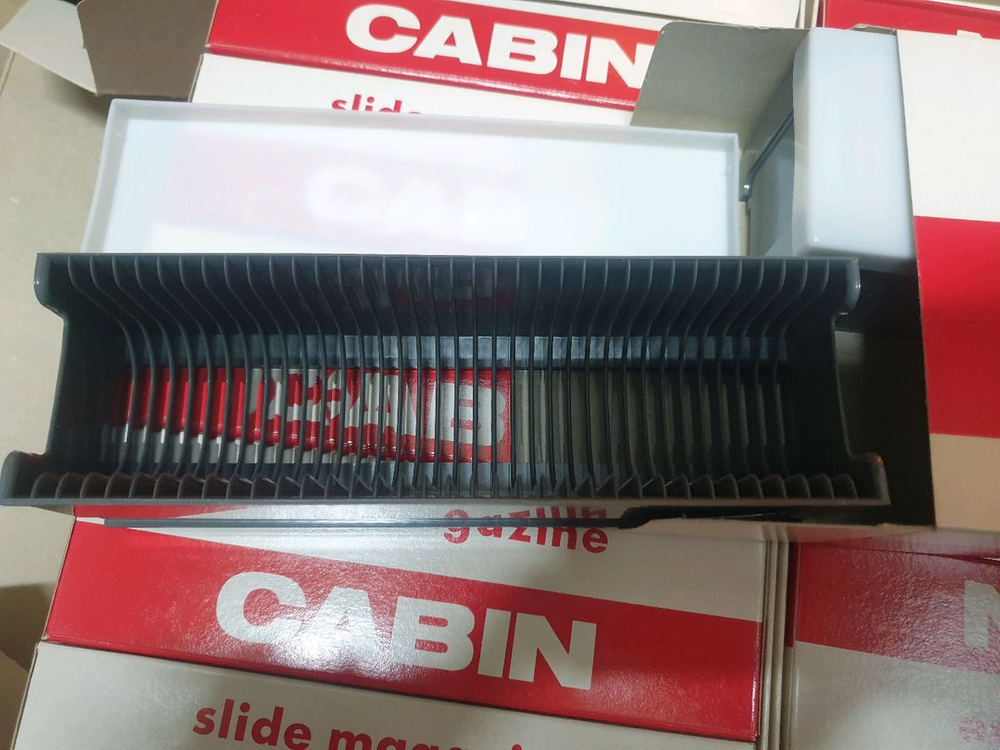35mm 슬라이드필름 마운트 보관 케이스 CABIN(캐빈) 슬라이드 매거진 이미지