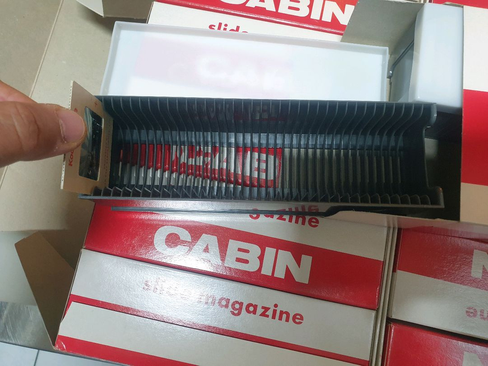 35mm 슬라이드필름 마운트 보관 케이스 CABIN(캐빈) 슬라이드 매거진 이미지