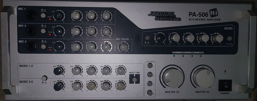 JARGUAR 서영전자 PA-506 HI 신형 4채널 고출력(150W X 4CH, 600W) 믹싱 앰프 이미지
