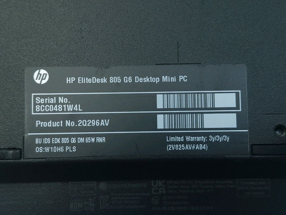 HP 엘리트데스크 805 G6 미니PC/Ryzen7 Pro 4750G/16GB/512GB/ 이미지