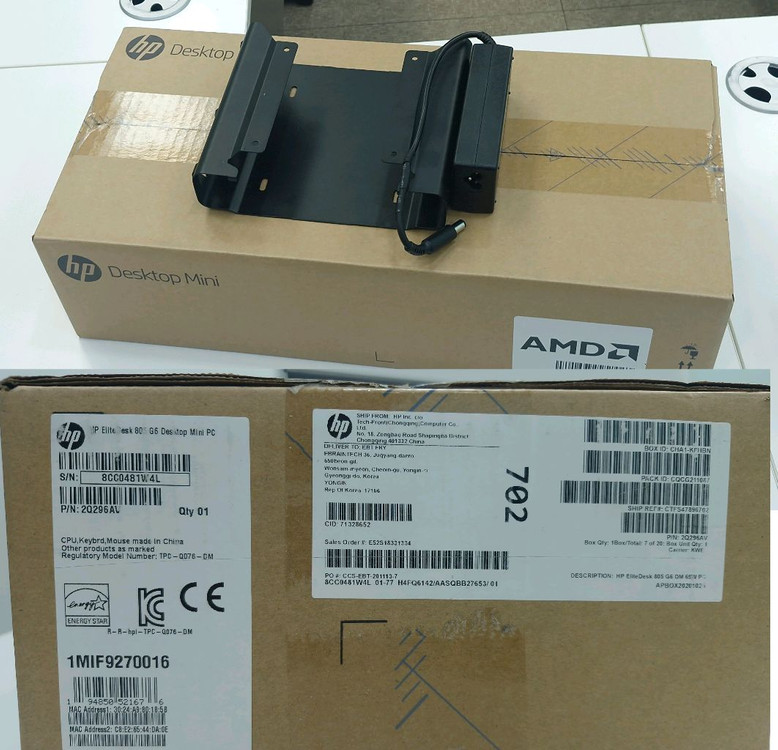 HP 엘리트데스크 805 G6 미니PC/Ryzen7 Pro 4750G/16GB/512GB/ 이미지