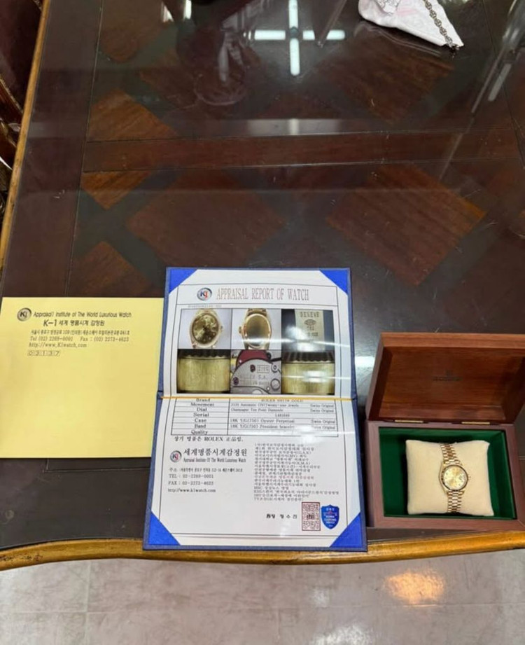 로렉스 정품 전체오리지날 69178 텐포인트오리지날다이아 금통시계 26mm 보증서포함 새상품급 팝니다.!!! 이미지