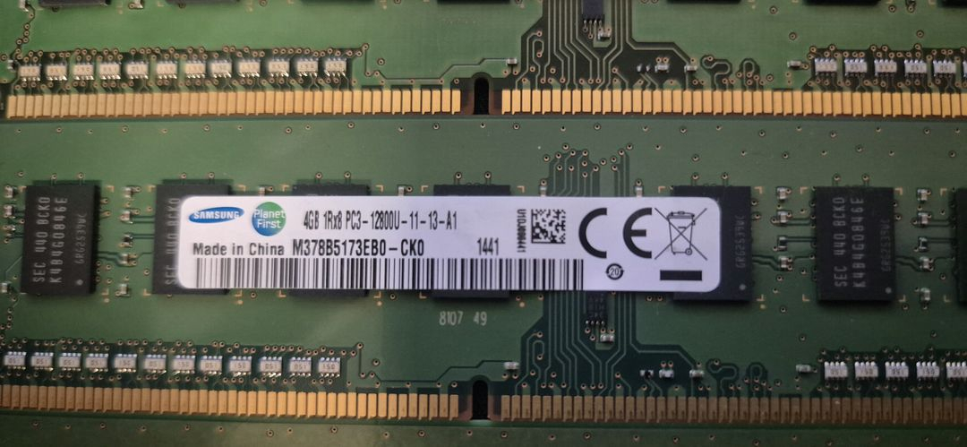 삼성 DDR3 4GB PC3-12800U 램 6개 일괄 이미지