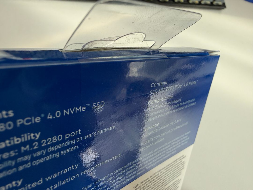 [NVMe SSD]WD SN580 1TB(미개봉) 이미지