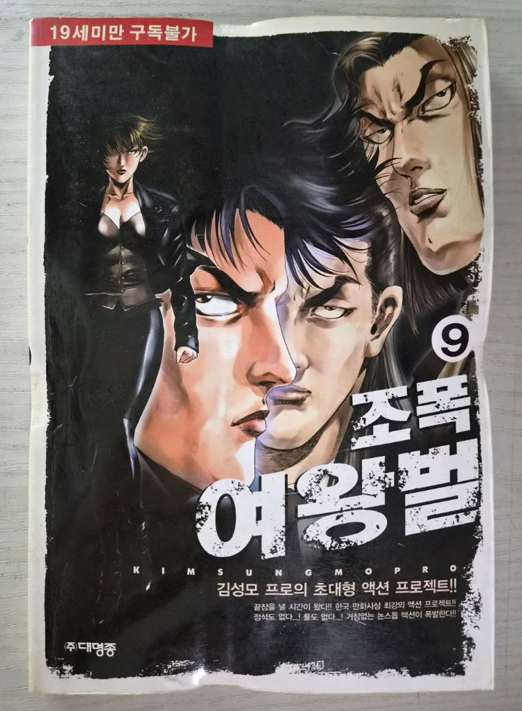[어른만화책] 김성모의 조폭여왕벌 전권 9권 완결 이미지