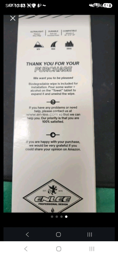 (새제품) 자전거 티탄 경량 QR 팔아요 무게 50그램 이미지