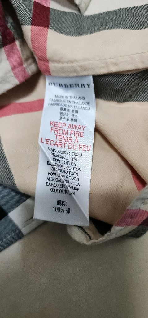 버버리 키즈 체크남방 3Y 4Y 각각 이미지