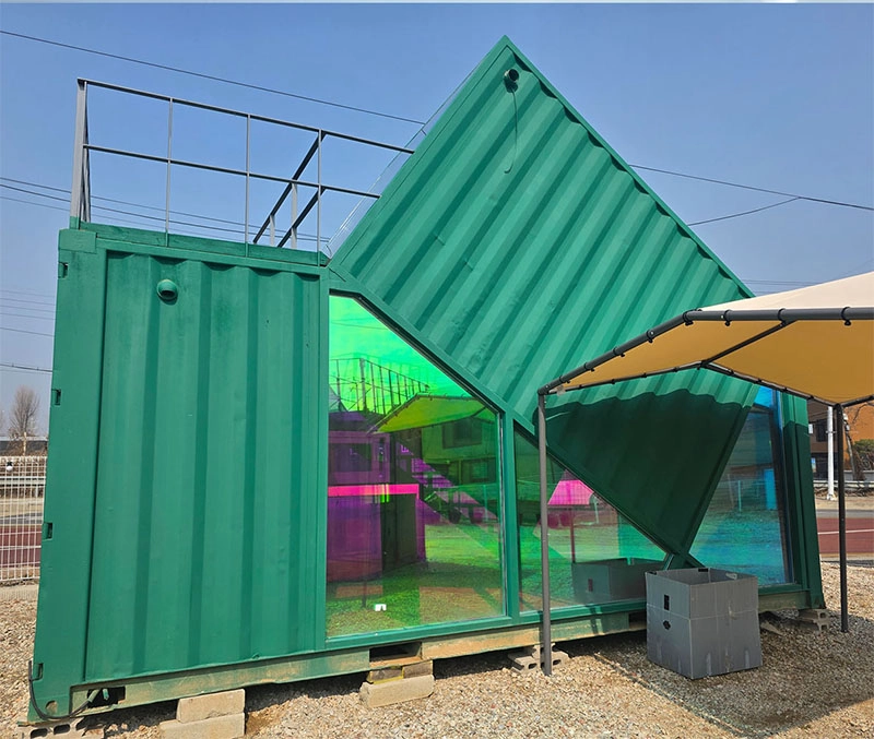 3X6 높이 4.5m A급 초록색 컨테이너 세컨하우스 캠핑식당 개조 - 안심되는 중고거래