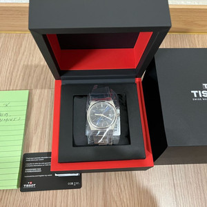 티쏘 prx 쿼츠 청판 40mm 스틸 이미지
