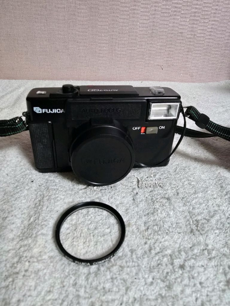 후지카 AUTO-7QD 블랙 필름 카메라 +케이스 이미지