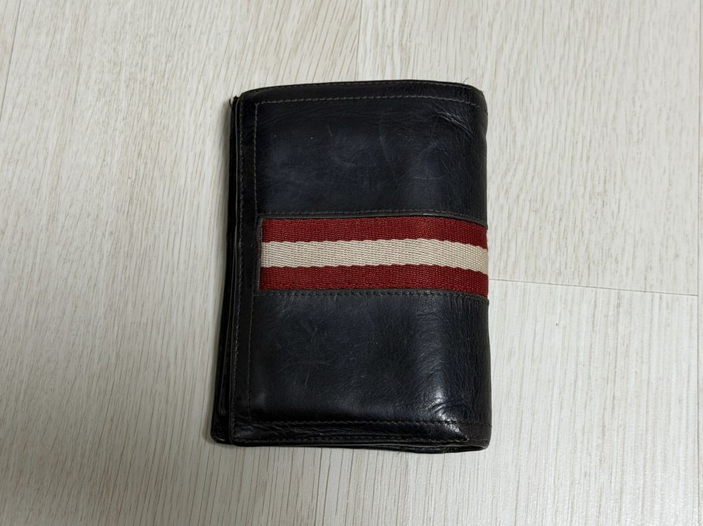 [정품] 발리(BALLY) 삼선 남성 반지갑 이미지