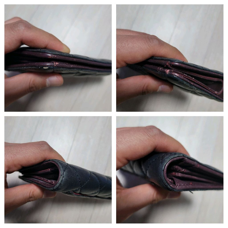 정품 샤넬 클래식 램스킨 장지갑 이미지