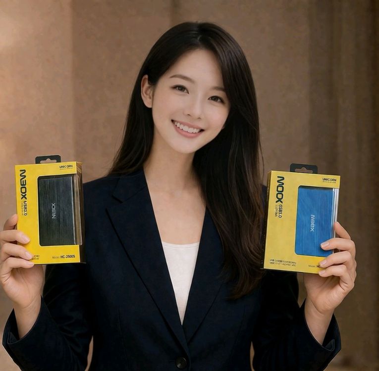 외장하드 대용량 미개봉 1TB USB 케이블포함 풀세트 이미지