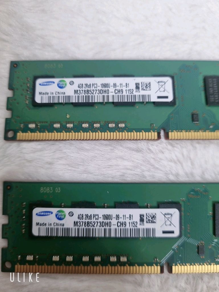 삼성 DDR3 4GB PC3-10600U 램 2개일괄 이미지