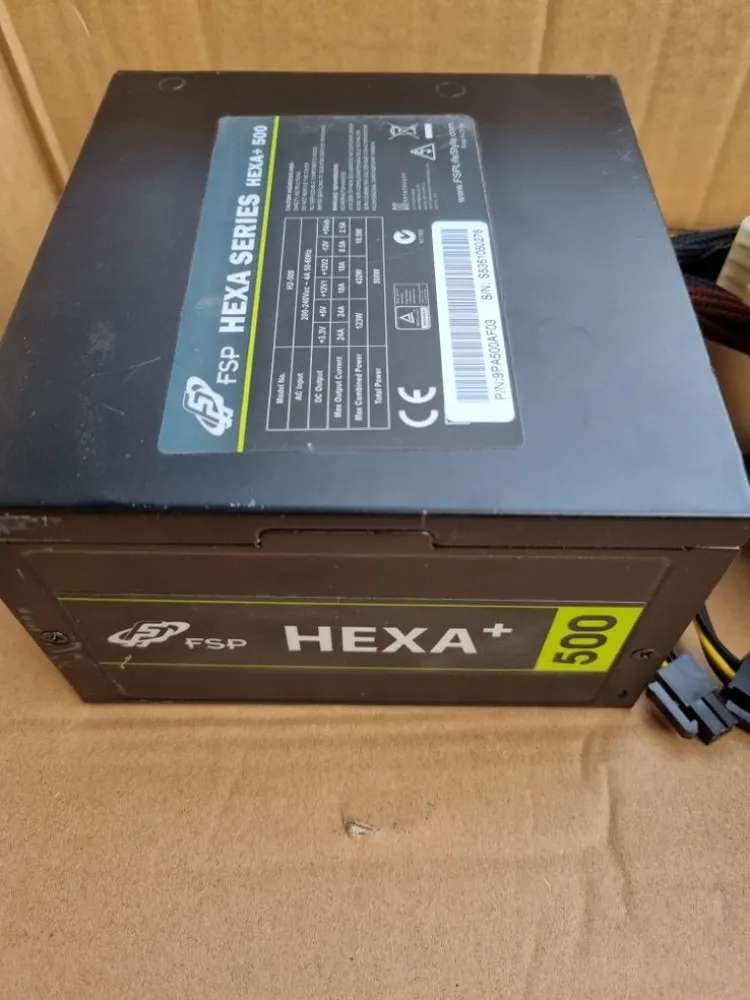 FSP HEXA+ 500w 파워서플라이 이미지
