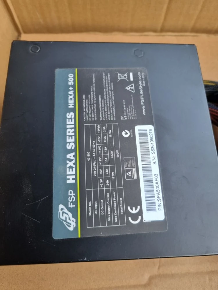 FSP HEXA+ 500w 파워서플라이 이미지