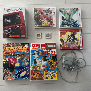 New 닌텐도 3DS XL (+ 닌텐도칩, 정품 충전기, 책) 이미지