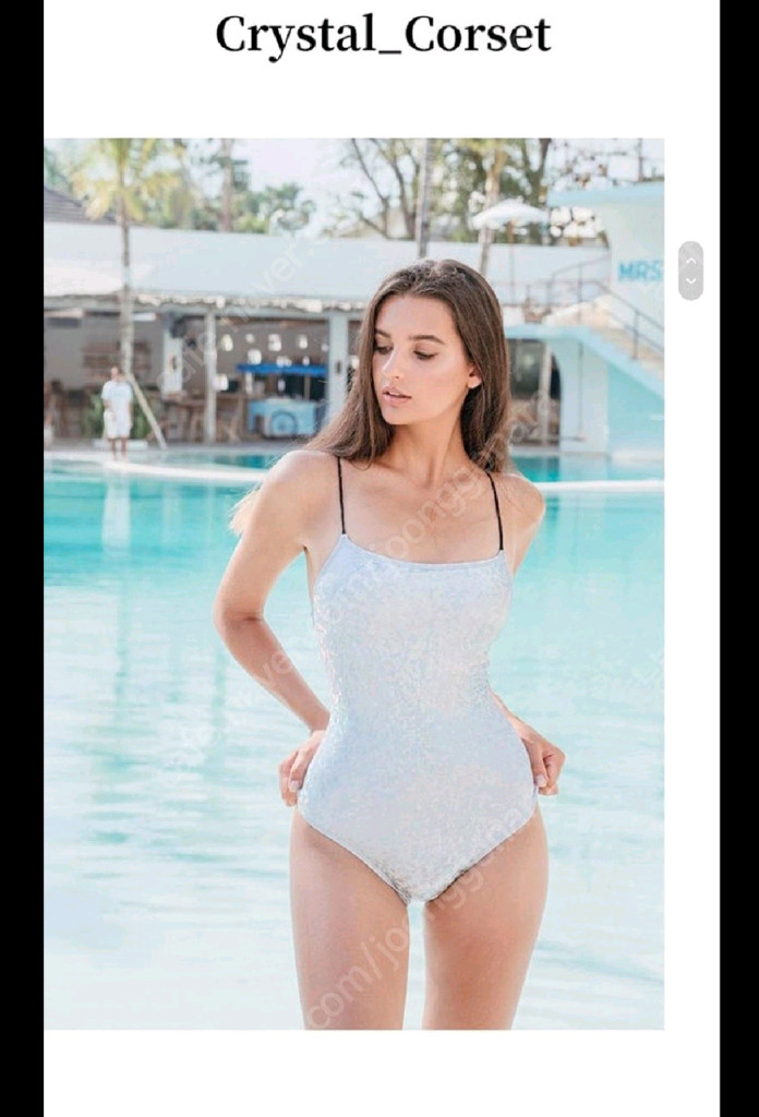 르망고 크리스탈 코르셋 실내수영복 원피스수영복 이미지