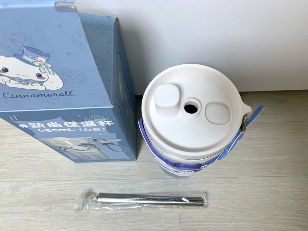 (2개세트할인가) 산리오 시나모롤 텀블러 650ml +슬리퍼 230mm 이미지