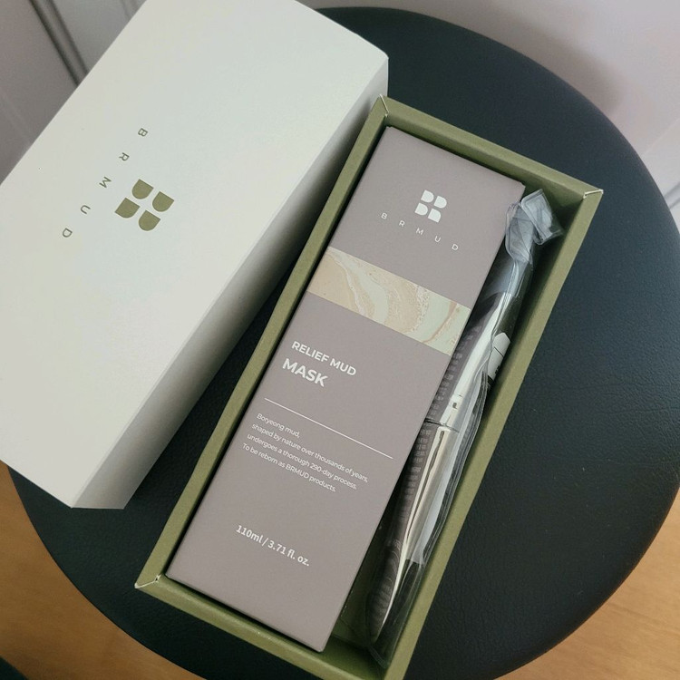 [새제품] BRMUD 비알머드 릴리프 머드 마스크 110ml+실리콘 마스크 브러쉬 이미지