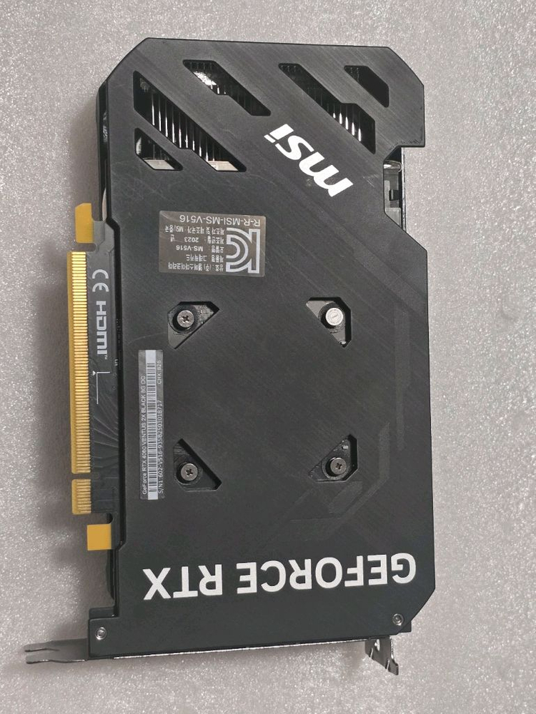MSI RTX 4060 VENTUS 2X BLACK 8G OC 이미지