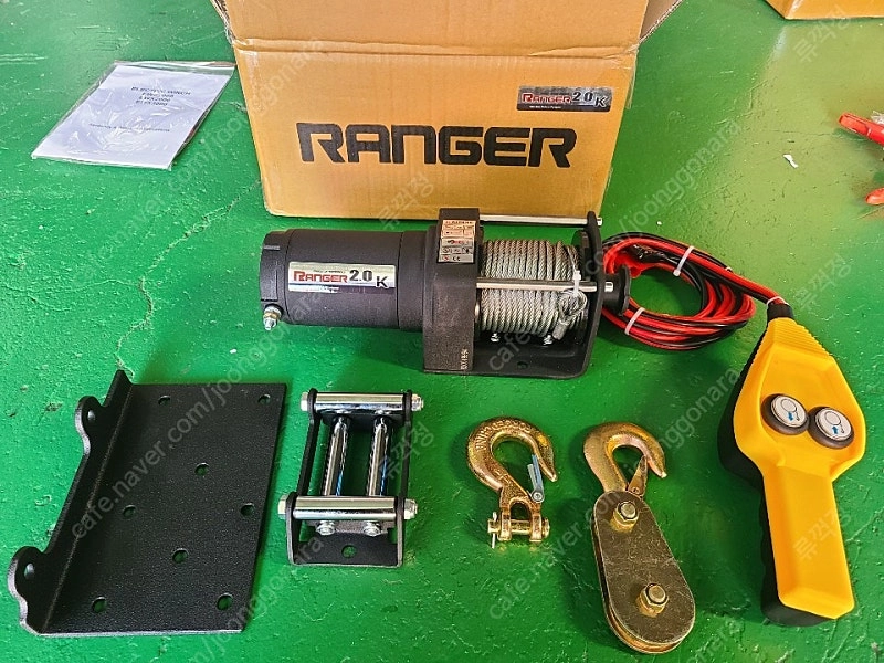 차량용윈치12V 레인저윈치2.0K 이양기견인윈치 농기계견인윈치 당기는힘900KG 이미지