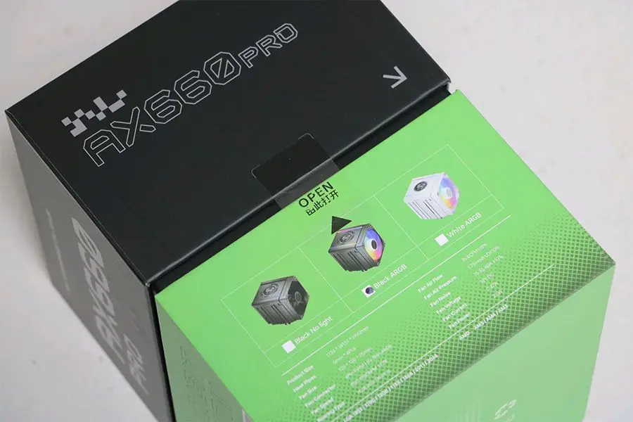 SNOWMAN AX660 PRO ARGB CPU 공랭쿨러 미개봉 이미지