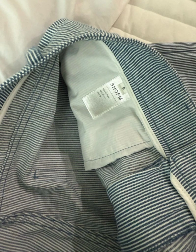 SHOPM 샵엠 Onsen Stripe Pants (Blue) 이미지