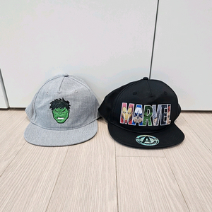 H&M 마블 히어로 남아 캡모자 2개 일괄 (미사용) 이미지