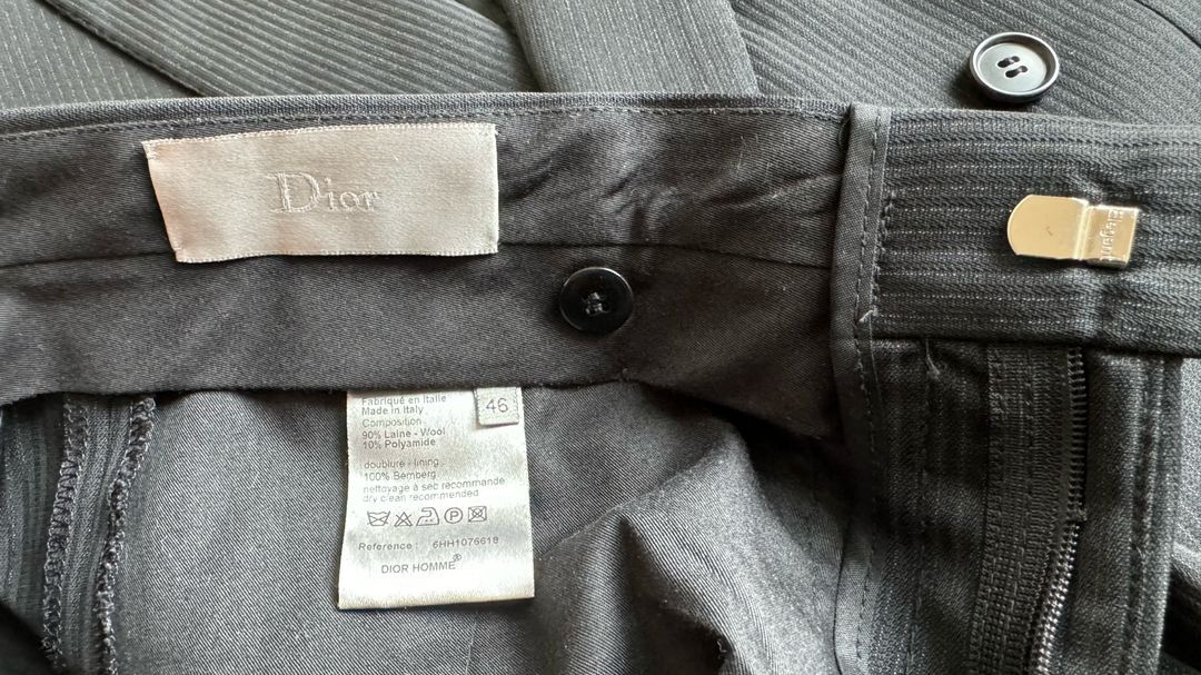 디올옴므 DIOR HOMME 정장 슈트 신사 정품 새상품 테일러링 맞춤 더블 기본 헌트맨 제냐 아르마니전체안감활용도 이미지