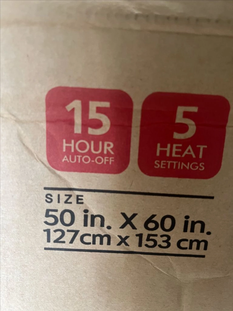 일월 극사세 블랭킷 전기 담요 브라운 새상품 이미지