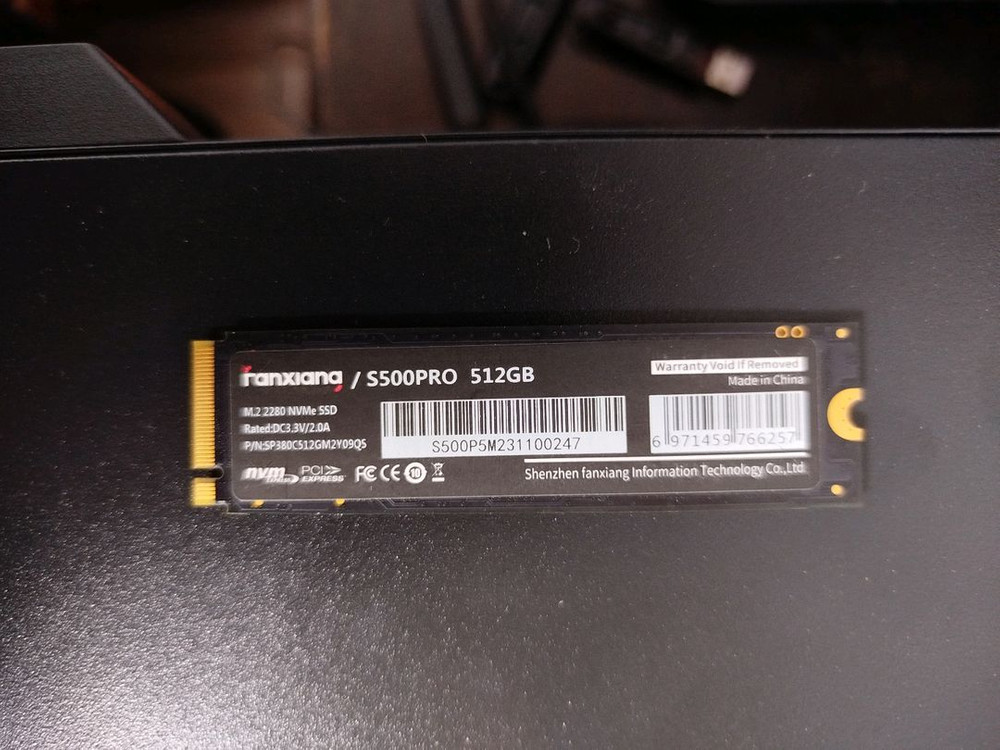 빠른 속도를 자랑하는 Fanxiang S500PRO 512GB NVMe SSD입니다PCIe 3.0 x4 전주시 이미지