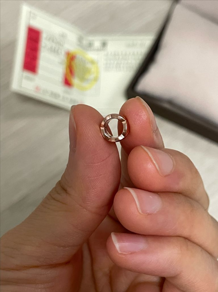 18k 펜던트 원통형 목걸이펜던트 스몰(체인제외) 이미지